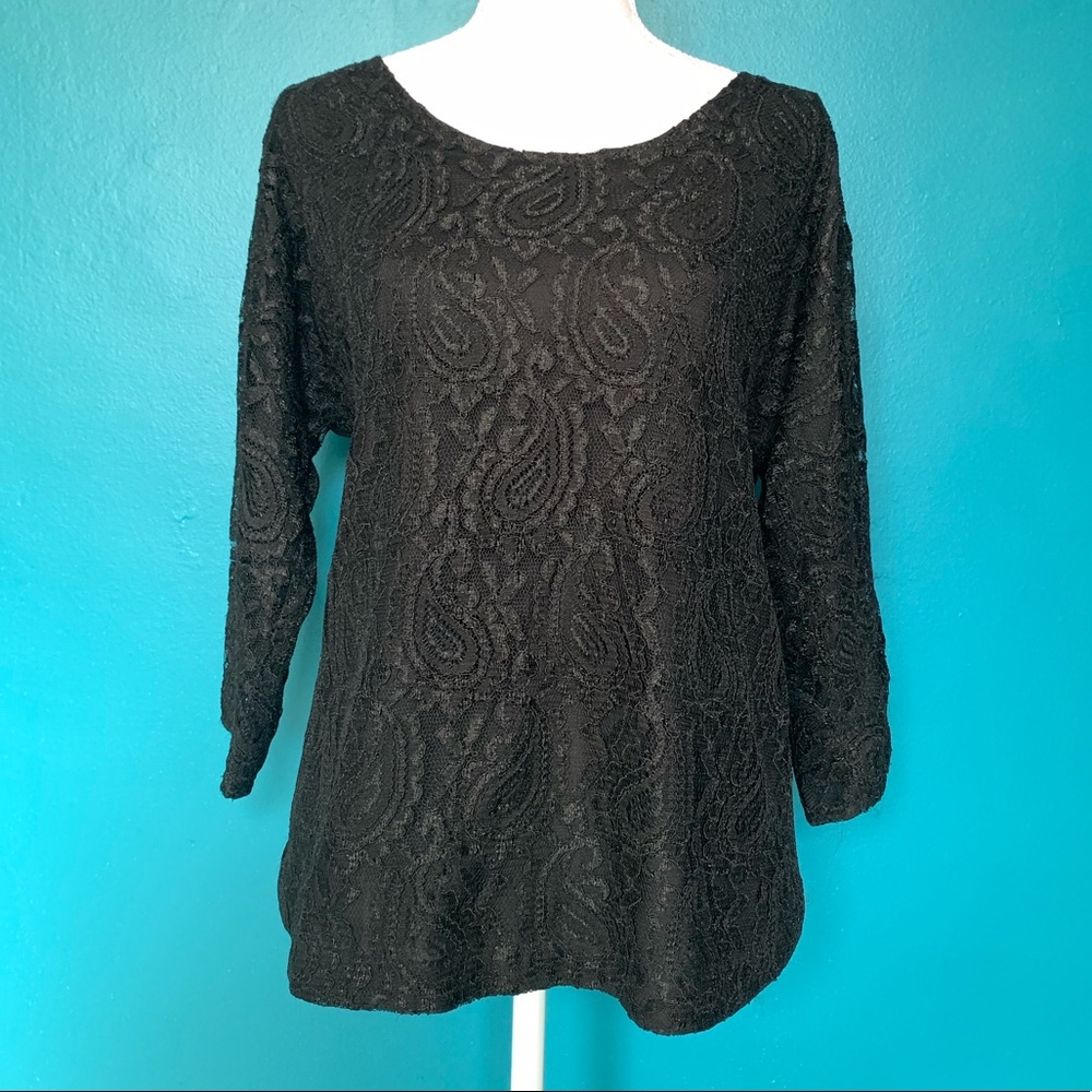 Black Lace Top - Stitchfix